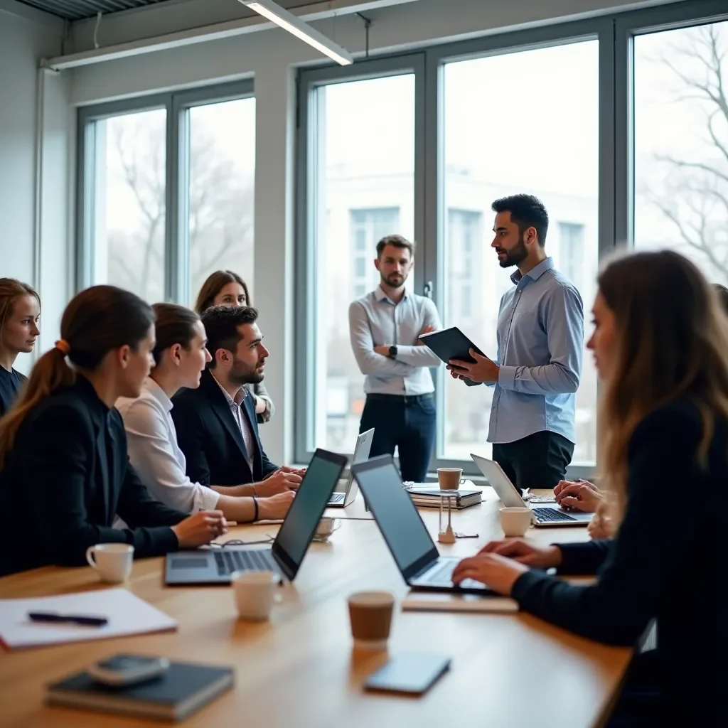 Professional team collaboration